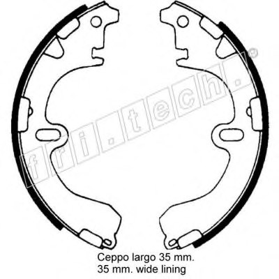 fri.tech. 17332 Brake Shoe Set